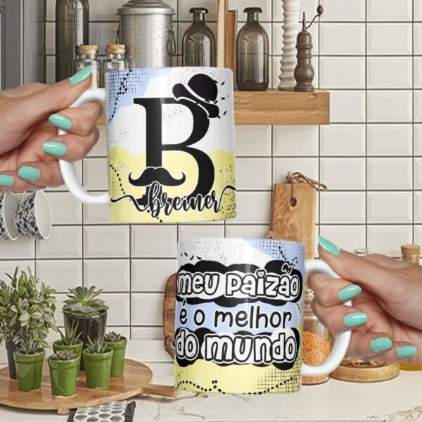 Combo Alfabeto Dia do Paizão - Canecas, Almofadas e Azulejos - Imagem 4