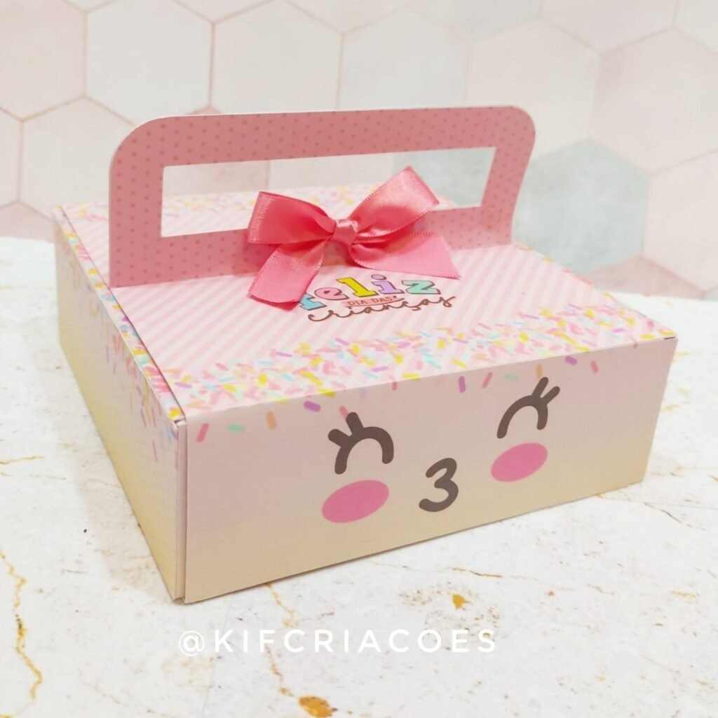 Maleta Pop Up Doçura Rosa - Dia das Crianças (Kif)