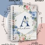 Combo Capas Alfabeto Floral Azul e Verde - Imagem 9