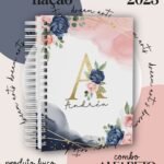 Combo Capas Alfabeto Floral Azul e Verde - Imagem 3