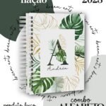 Combo Capas Alfabeto Floral Azul e Verde - Imagem 13