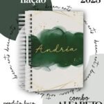 Combo Capas Alfabeto Floral Azul e Verde - Imagem 4