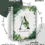 Combo Capas Alfabeto Floral Azul e Verde - Imagem 5