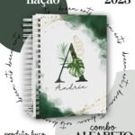 Combo Capas Alfabeto Floral Azul e Verde - Imagem 6