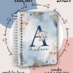 Combo Capas Alfabeto Floral Azul e Verde - Imagem 7