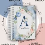 Combo Capas Alfabeto Floral Azul e Verde - Imagem 8