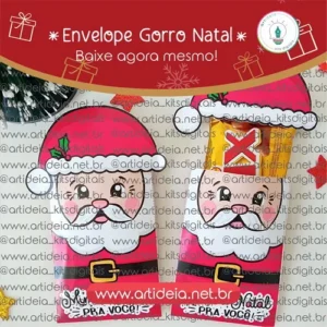 Kit 4 Mimos - Caixinha Chiclete | Card Nucita | Card Talento | Envelope Gorro (Art Ideia)