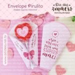 Envelope Pirulito Dia das Mães