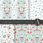 Kit Digital - Florescer - Flores e Borboletas - Imagem 9