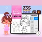 PREMIUM - Kit Ferramentas de Desenho de Mascotes - Procreate e Ai