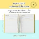 Caderno de Leitura + BRINDE marcadores magnéticos - Imagem 2