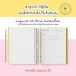 Caderno de Leitura + BRINDE marcadores magnéticos - Imagem 3