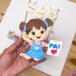 Menina Pintando - Topo de Bolo