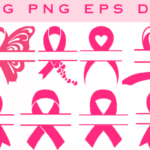 Fita de conscientização sobre o câncer de mama