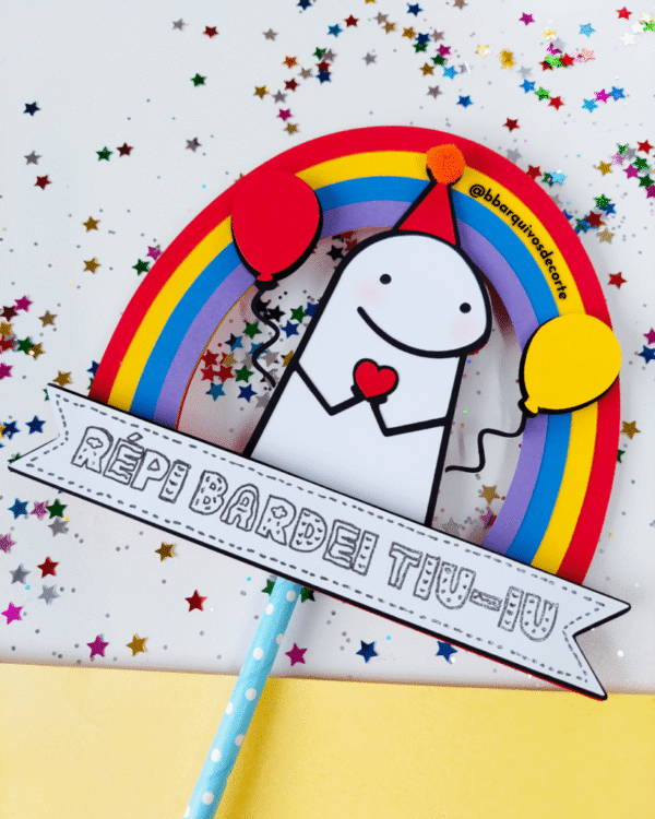 Topo de Bolo - Flork Répi Bardei - Imagem 1