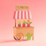 Caixa Carrinho de Flores