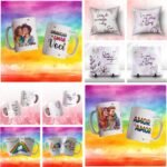 Combo Estampas Canecas, Almofadas e Azulejos - LGBTQI+ e Floral - Namorados 2023