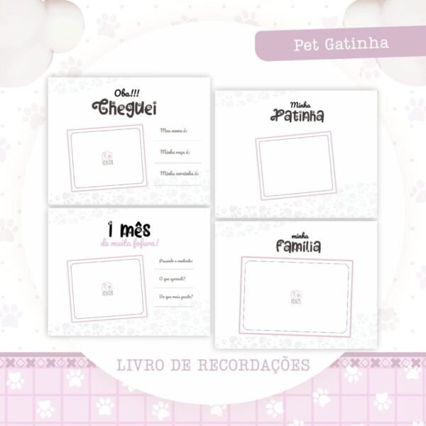 2 Combos Pet Gatinha | Gatinho - Encadernação (Pamella) - Imagem 11