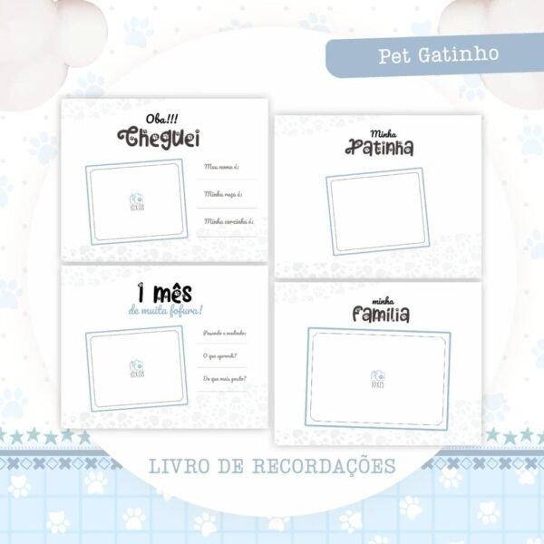 2 Combos Pet Gatinha | Gatinho - Encadernação (Pamella) - Imagem 23