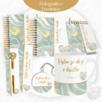 Combo Holográfico Feminino - Encadernação (Pamella)