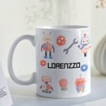 Robô- Arte Avulsa Caneca Escolar