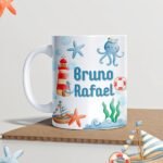 Fundo do Mar- Arte Avulsa Caneca Escolar