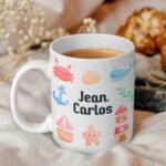 Fundo do Mar 2- Arte Avulsa Caneca Escolar