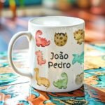 Dinossauro - Arte Avulsa Caneca Escolar