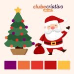 Ilustra Noel e Arvore - Arquivos em AI (Nilmara)