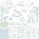 Toile de jouy – Brinquedos Azul