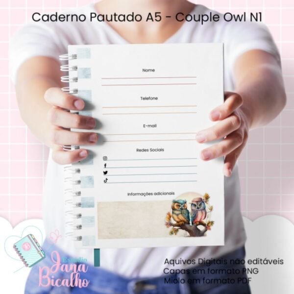 Coleção Couple Owl - Cadernos e Blocos - Imagem 12
