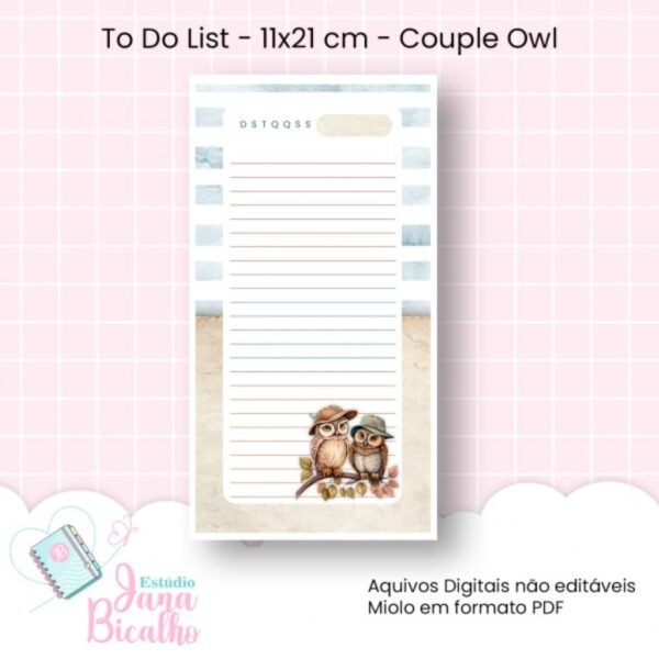 Coleção Couple Owl - Cadernos e Blocos - Imagem 14