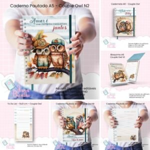 Coleção Couple Owl - Cadernos e Blocos