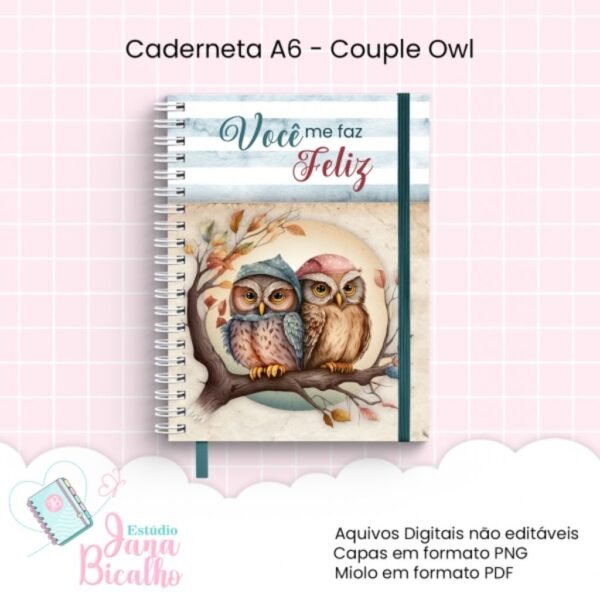 Coleção Couple Owl - Cadernos e Blocos - Imagem 4