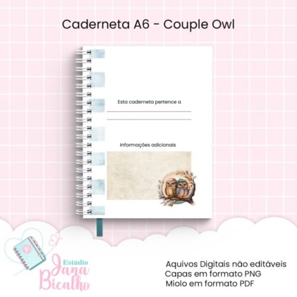 Coleção Couple Owl - Cadernos e Blocos - Imagem 6