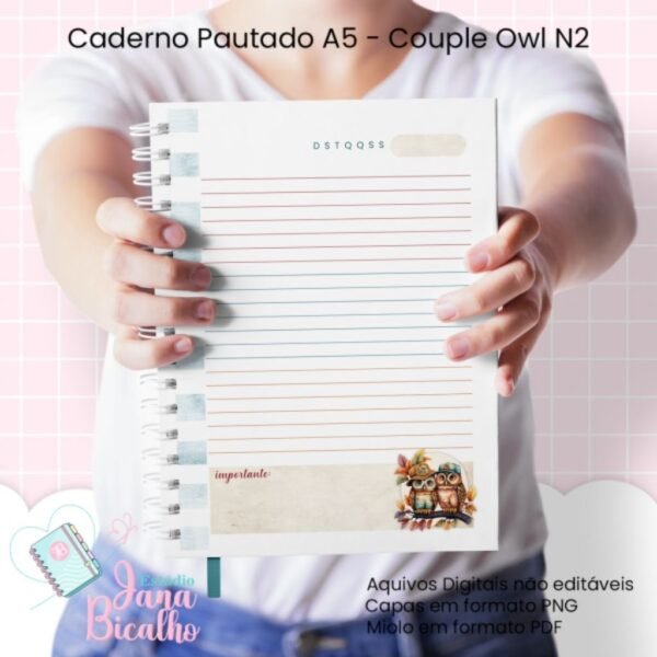 Coleção Couple Owl - Cadernos e Blocos - Imagem 8
