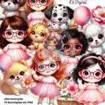 Jardim de  Cachorrinhos - Kit Digital