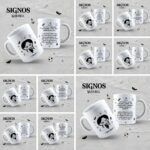Wandinha Signos - Canecas Editáveis