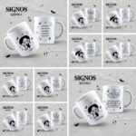 Wandinha Signos - Canecas Editáveis - Imagem 6