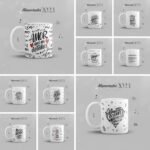 Kit Artes para Canecas Frases Namorados 2023