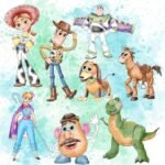 Toy Story aquarelado - Kit Digital