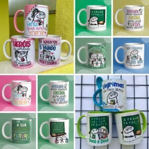Canecas Flork Professores + Kit Digital