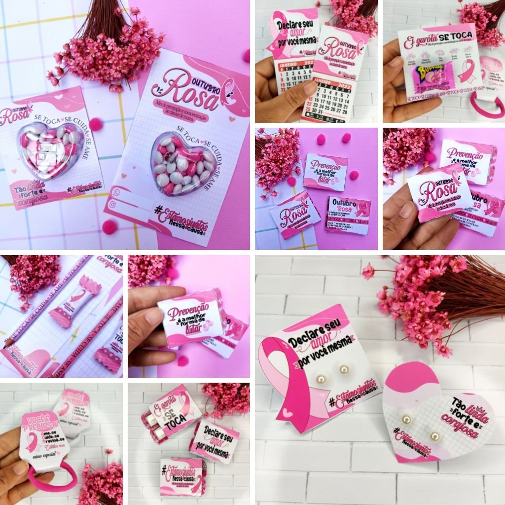 Kit-3-Outubro-Rosa.jpg Kit 3 Mimos Outubro Rosa - Arquivos de Corte - Imagem 1