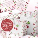 Kit Digital | Sacolas - Cerejinha (Graziela)