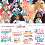 Meninas Retrô - Kit Digital