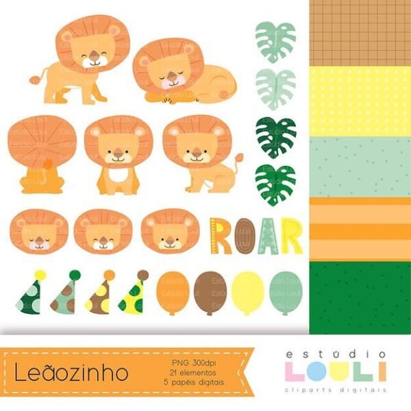 Leãozinho - Kit Digital - Imagem 1