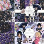 Kit Digital Wandinha Addams - Papéis | Elementos