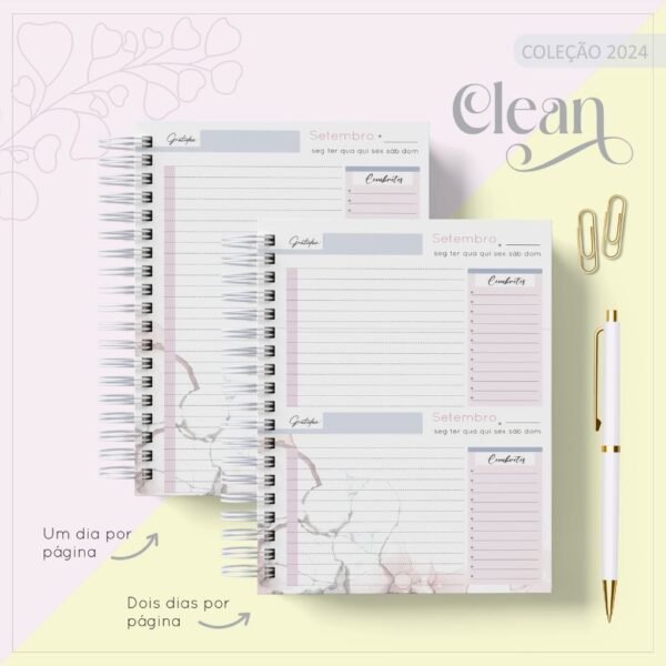 Combo Agendas Clean - Coleção 2024 (LC) - Imagem 2