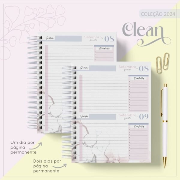 Combo Agendas Clean - Coleção 2024 (LC) - Imagem 4