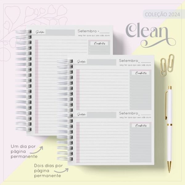 Combo Agendas Clean - Coleção 2024 (LC) - Imagem 6